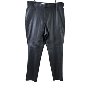 ⭐️89& Madison Black Faux Leather Pull On Pants Sz 2X